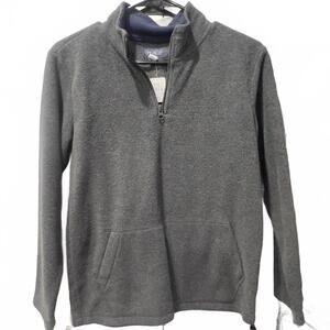 Place Men's Gray Half-Zip Pullover Sweater